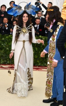 Lana Del Rey and Jared Leto, both in Gucci